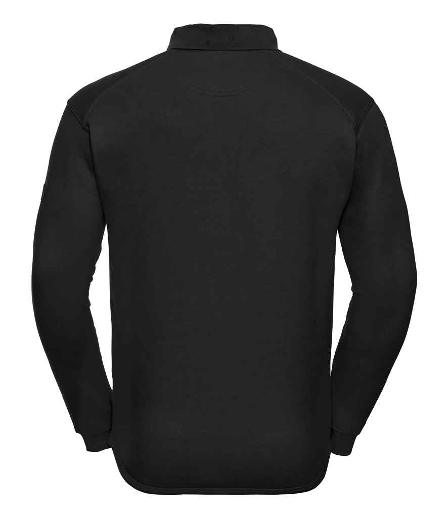 Russell Heavy Duty Collar Sweatshirt in by Russell — Custom branded clothing by Print Press, featuring premium embroidery produced in our specialist print lab in the UK.