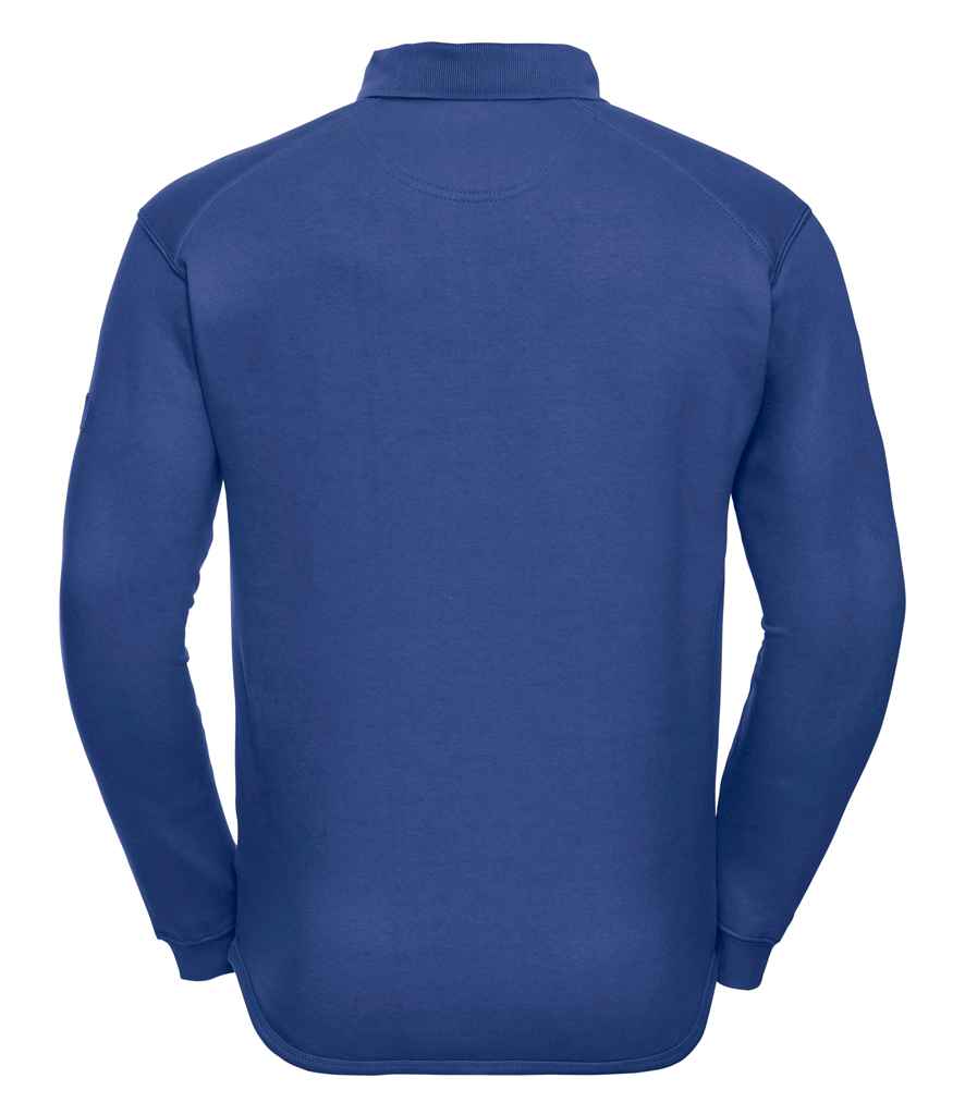 Russell Heavy Duty Collar Sweatshirt in by Russell — Custom branded clothing by Print Press, featuring premium embroidery produced in our specialist print lab in the UK.