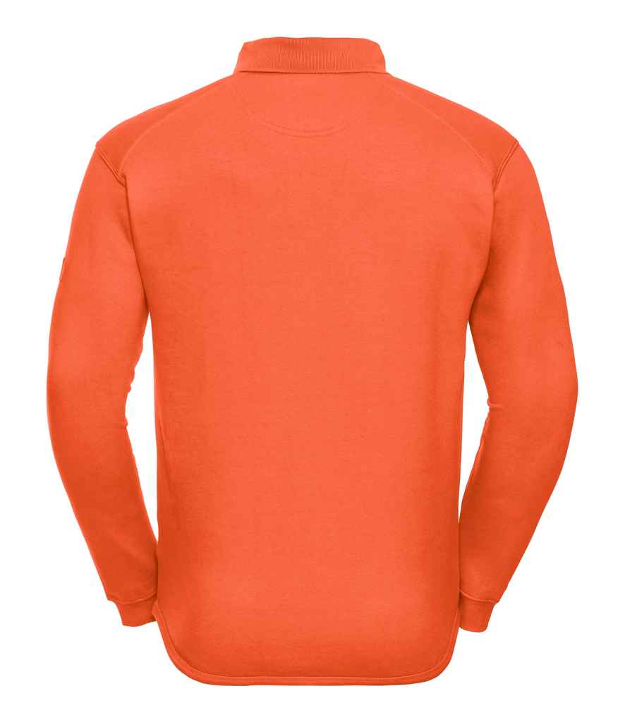 Russell Heavy Duty Collar Sweatshirt in by Russell — Custom branded clothing by Print Press, featuring premium embroidery produced in our specialist print lab in the UK.