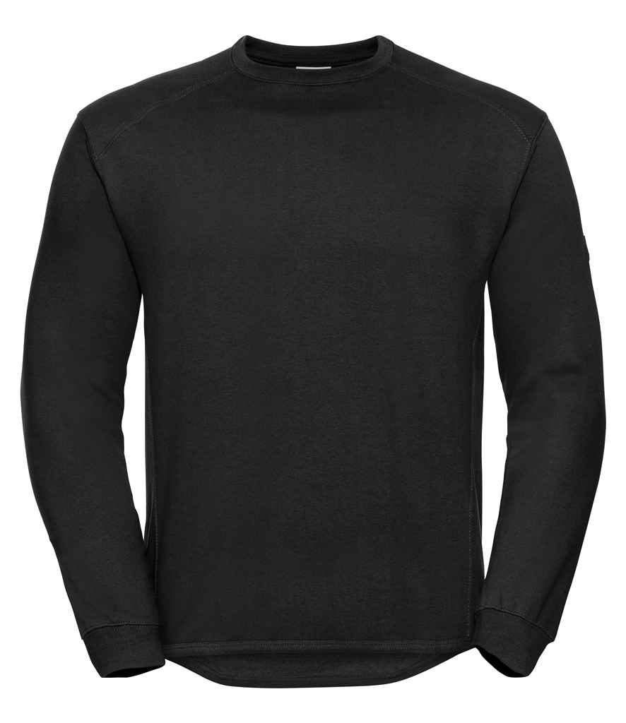 Russell Heavyweight Sweatshirt in S French Navy by Russell — Custom branded clothing by Print Press, featuring premium embroidery produced in our specialist print lab in the UK.