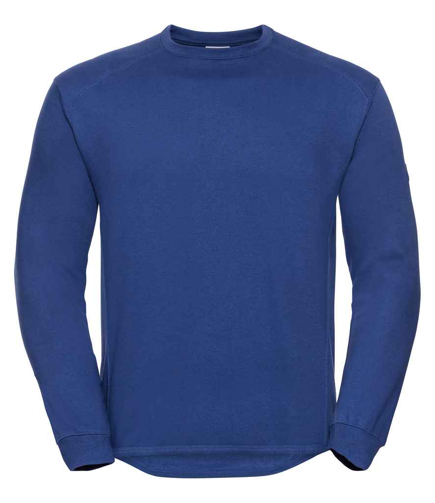 Russell Heavyweight Sweatshirt in Bright Royal by Russell — Custom branded clothing by Print Press, featuring premium embroidery produced in our specialist print lab in the UK.
