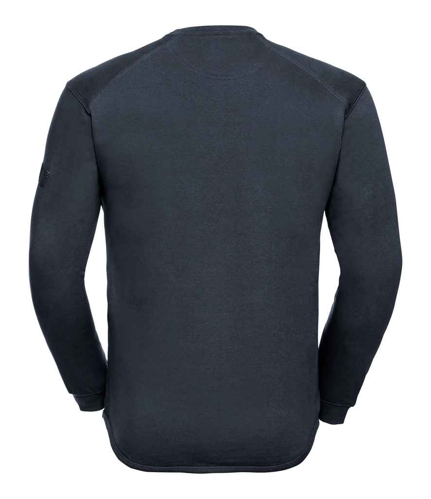 Russell Heavyweight Sweatshirt in by Russell — Custom branded clothing by Print Press, featuring premium embroidery produced in our specialist print lab in the UK.