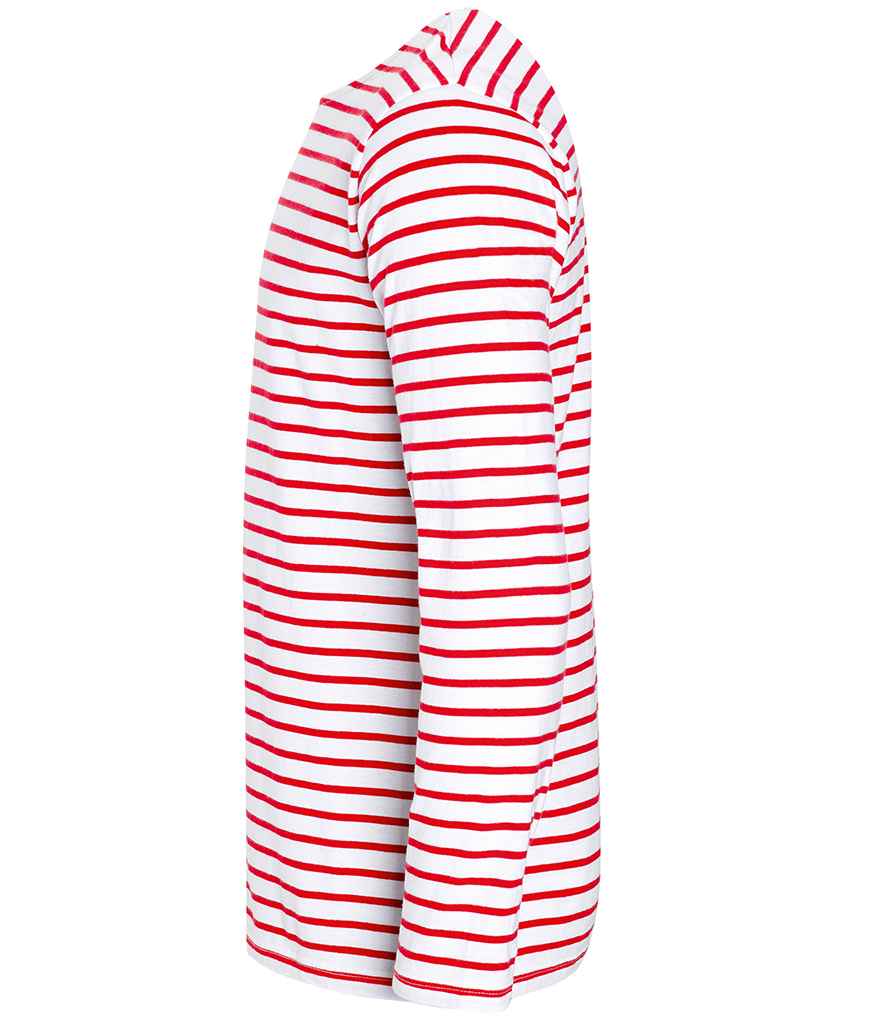 SOLS Marine Long Sleeve Striped T-Shirt in by SOL'S — Custom branded clothing by Print Press, featuring premium embroidery produced in our specialist print lab in the UK.