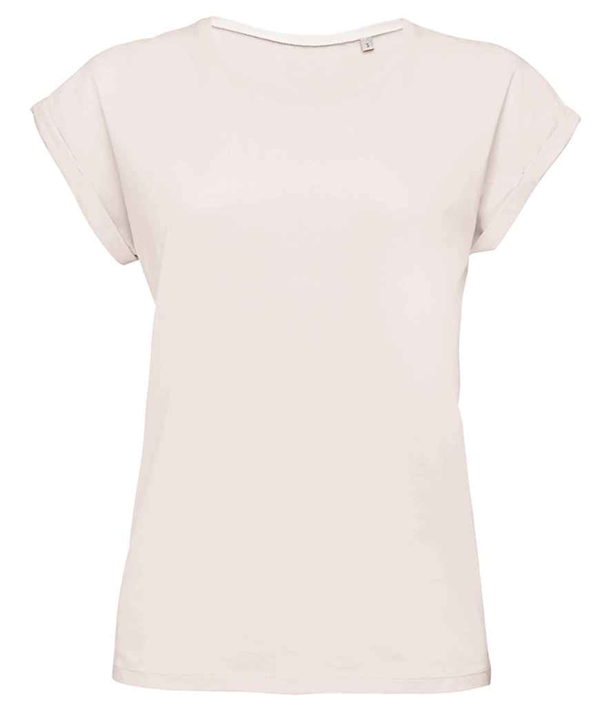 SOL'S Ladies Melba T-Shirt in Creamy Pink by SOL'S — Custom branded clothing by Print Press, featuring premium embroidery produced in our specialist print lab in the UK.