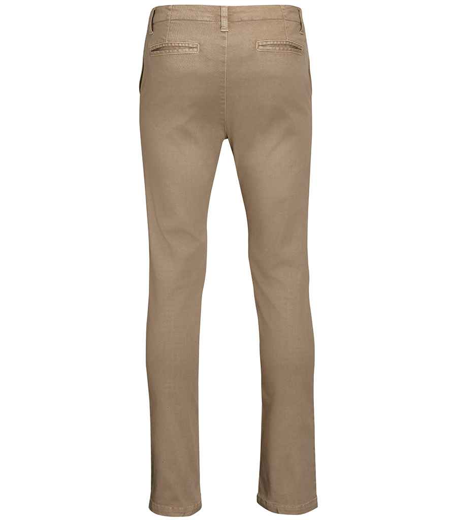 SOL'S Jules Chino Trousers in by SOL'S — Custom branded clothing by Print Press, featuring premium embroidery produced in our specialist print lab in the UK.