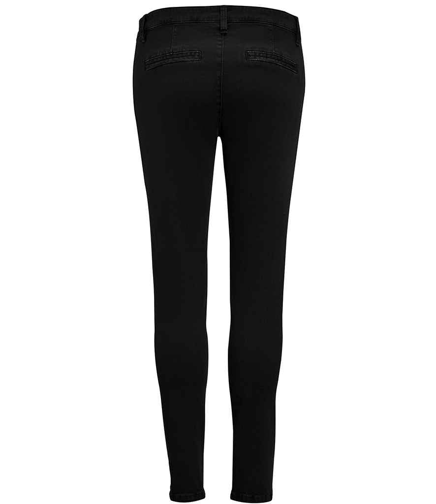 SOL'S Ladies Jules Chino Trousers in by SOL'S — Custom branded clothing by Print Press, featuring premium embroidery produced in our specialist print lab in the UK.