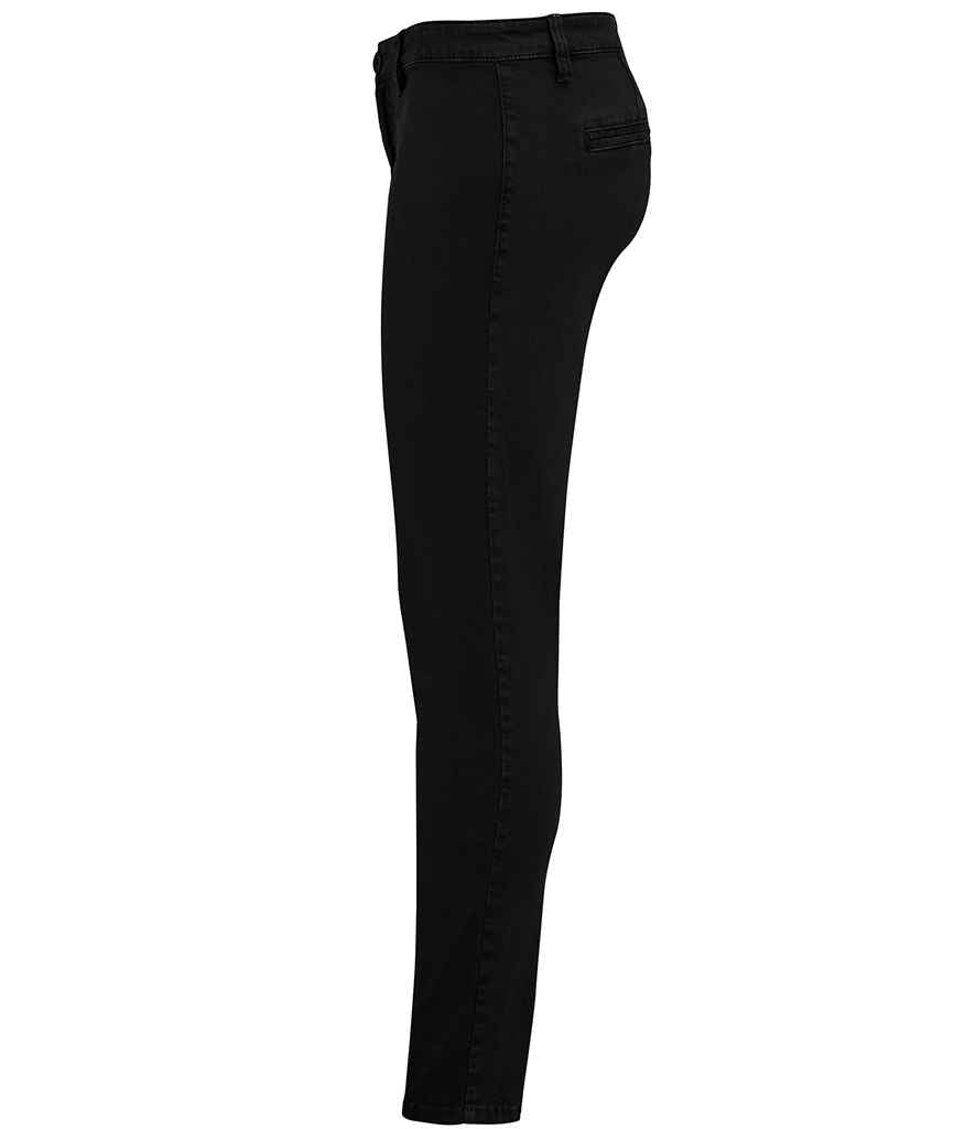 SOL'S Ladies Jules Chino Trousers in by SOL'S — Custom branded clothing by Print Press, featuring premium embroidery produced in our specialist print lab in the UK.