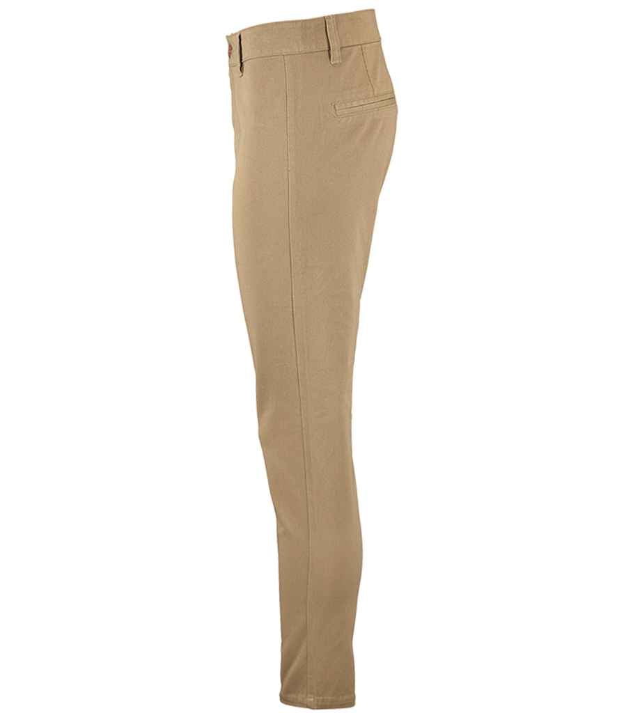 SOL'S Ladies Jules Chino Trousers in by SOL'S — Custom branded clothing by Print Press, featuring premium embroidery produced in our specialist print lab in the UK.