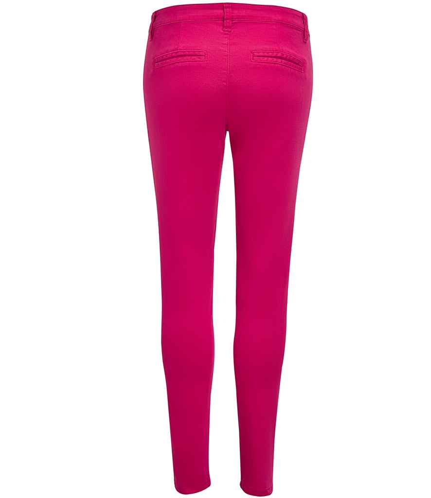 SOL'S Ladies Jules Chino Trousers in by SOL'S — Custom branded clothing by Print Press, featuring premium embroidery produced in our specialist print lab in the UK.