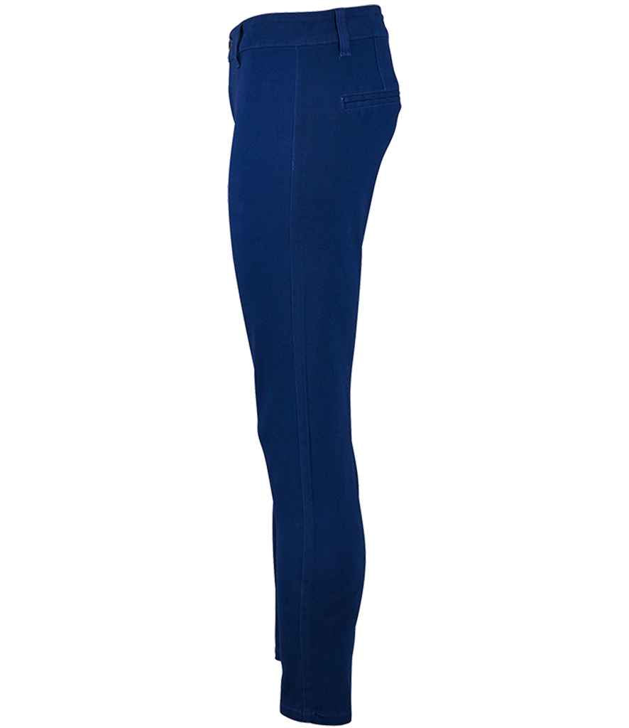 SOL'S Ladies Jules Chino Trousers in by SOL'S — Custom branded clothing by Print Press, featuring premium embroidery produced in our specialist print lab in the UK.
