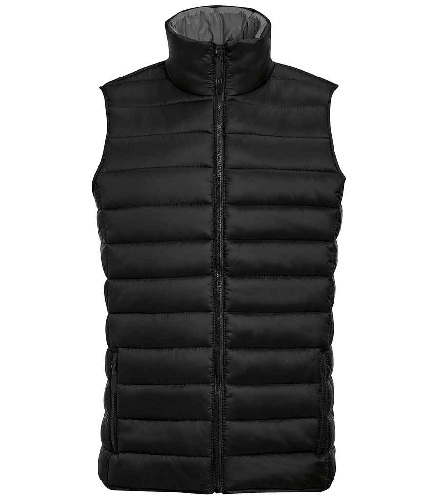 SOL'S Wave Bodywarmer in Black by SOL'S — Custom branded clothing by Print Press, featuring premium embroidery produced in our specialist print lab in the UK.