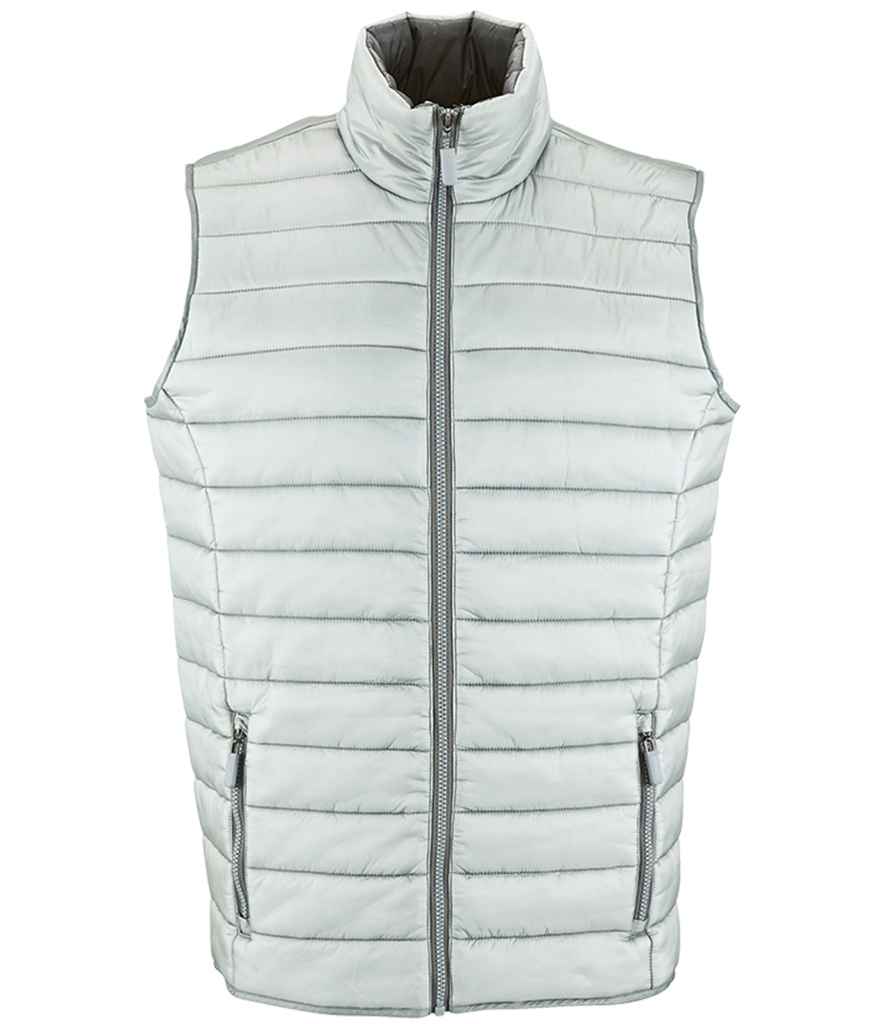 SOL'S Wave Bodywarmer in Metal Grey by SOL'S — Custom branded clothing by Print Press, featuring premium embroidery produced in our specialist print lab in the UK.