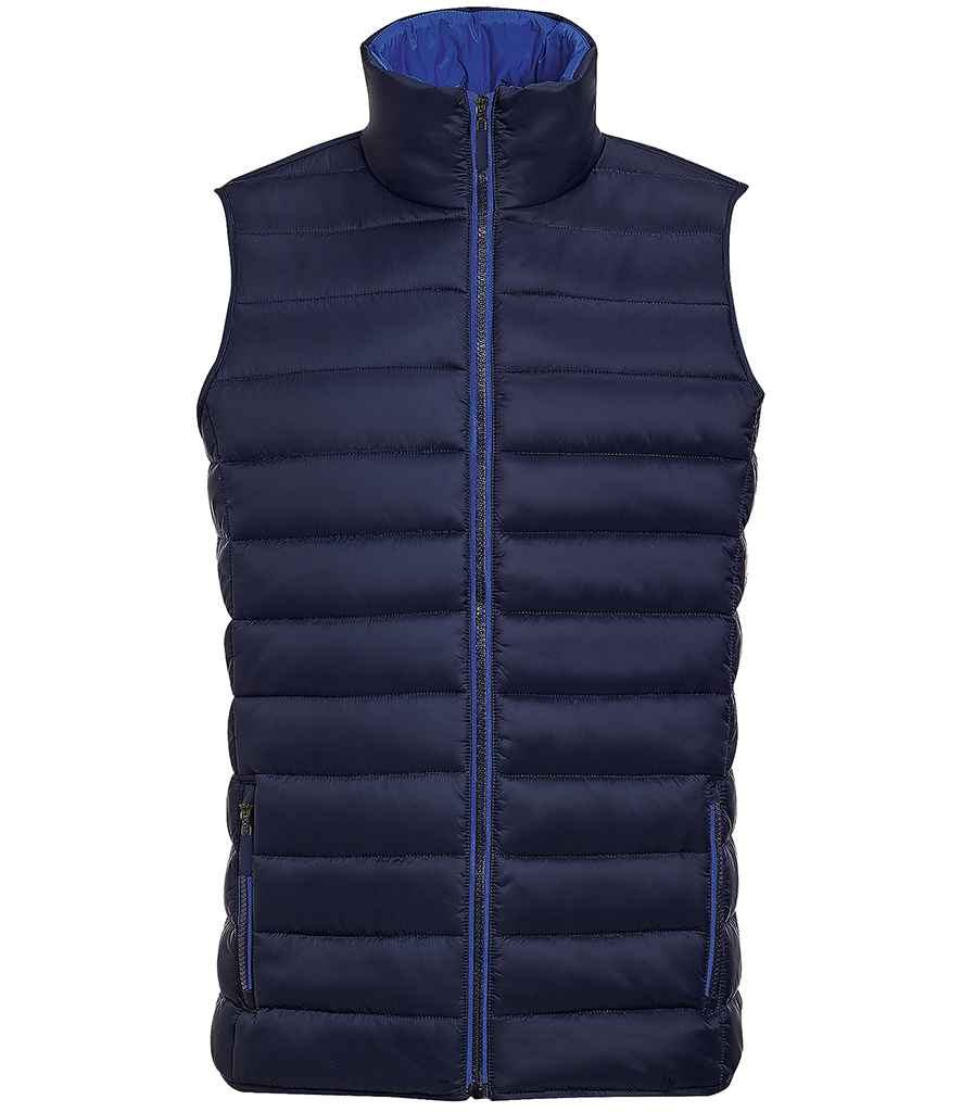 SOL'S Wave Bodywarmer in Navy by SOL'S — Custom branded clothing by Print Press, featuring premium embroidery produced in our specialist print lab in the UK.