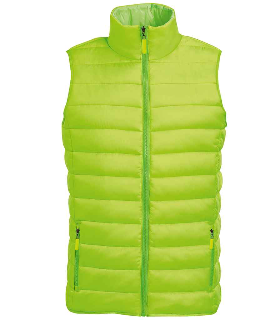 SOL'S Wave Bodywarmer in Neon Lime by SOL'S — Custom branded clothing by Print Press, featuring premium embroidery produced in our specialist print lab in the UK.
