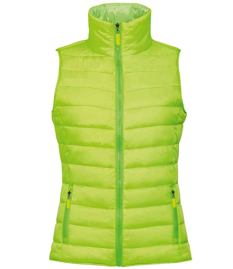 SOL'S Ladies Wave Bodywarmer in Neon Lime by SOL'S — Custom branded clothing by Print Press, featuring premium embroidery produced in our specialist print lab in the UK.