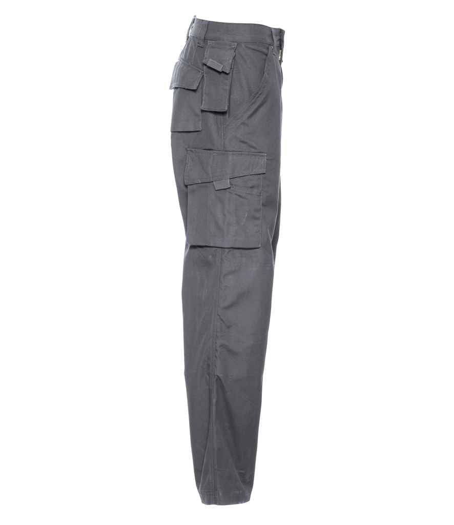 Russell Heavy Duty Work Trousers in by Russell — Custom branded clothing by Print Press, featuring premium embroidery produced in our specialist print lab in the UK.
