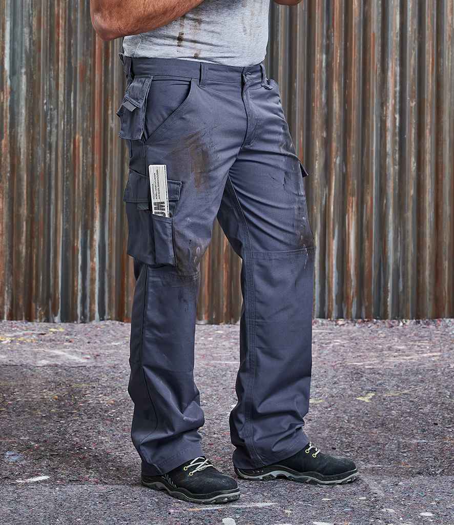 Russell Heavy Duty Work Trousers in by Russell — Custom branded clothing by Print Press, featuring premium embroidery produced in our specialist print lab in the UK.