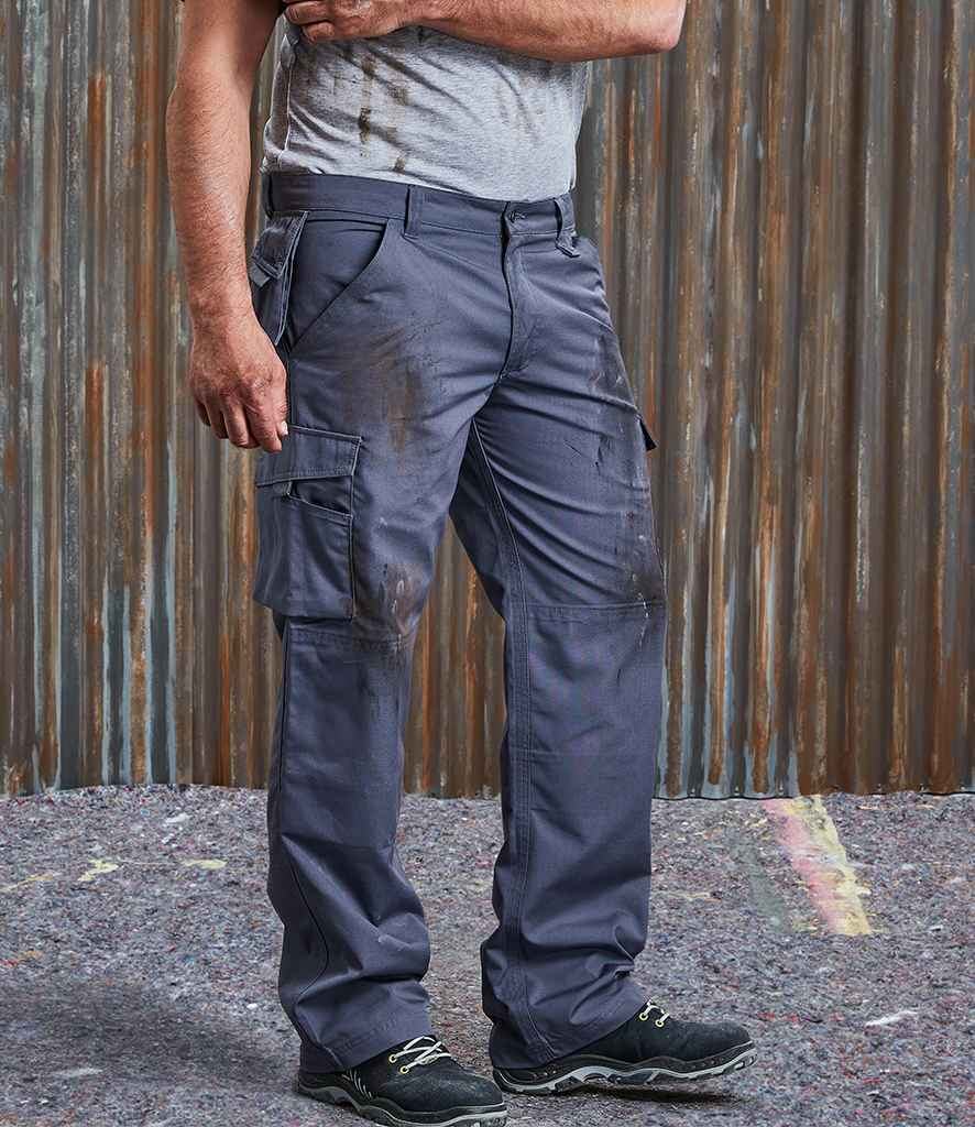 Russell Heavy Duty Work Trousers in by Russell — Custom branded clothing by Print Press, featuring premium embroidery produced in our specialist print lab in the UK.