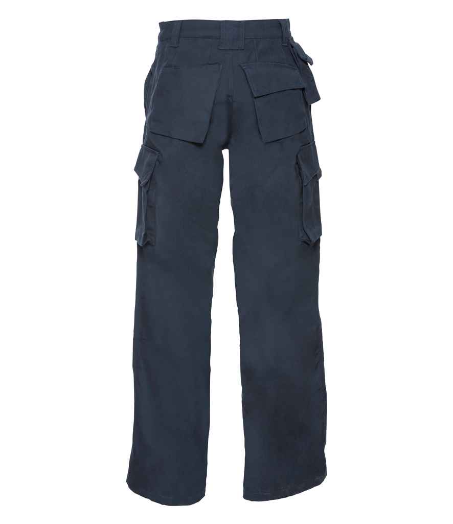 Russell Heavy Duty Work Trousers in by Russell — Custom branded clothing by Print Press, featuring premium embroidery produced in our specialist print lab in the UK.