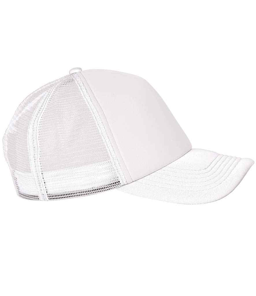 SOL'S Bubble Contrast Cap in ONE White by SOL'S — Custom branded clothing by Print Press, featuring premium embroidery produced in our specialist print lab in the UK.