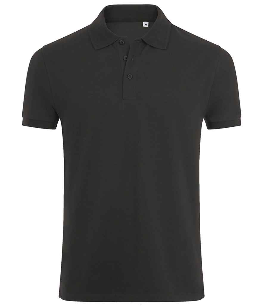 SOL'S Phoenix Piqué Polo Shirt in Charcoal Marl by SOL'S — Custom branded clothing by Print Press, featuring premium embroidery produced in our specialist print lab in the UK.