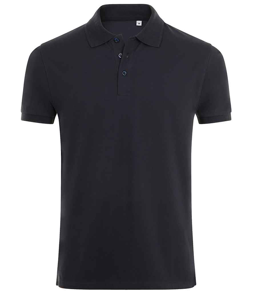 SOL'S Phoenix Piqué Polo Shirt in French Navy by SOL'S — Custom branded clothing by Print Press, featuring premium embroidery produced in our specialist print lab in the UK.