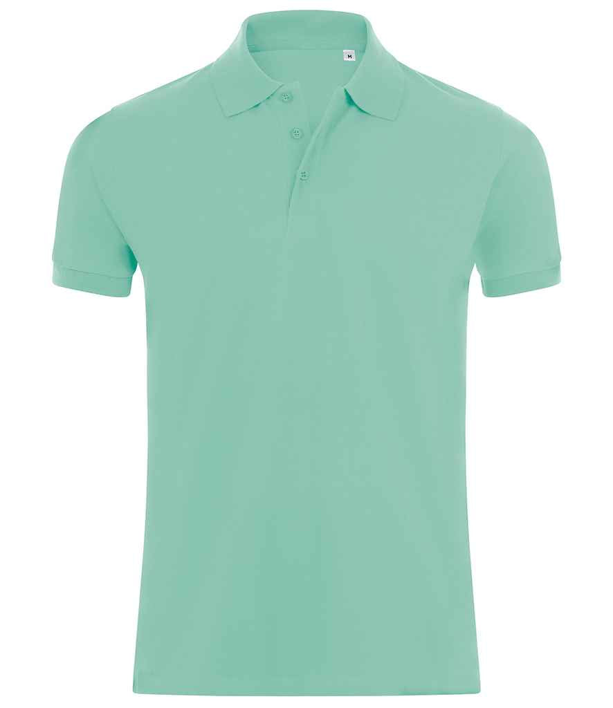 SOL'S Phoenix Piqué Polo Shirt in Mint by SOL'S — Custom branded clothing by Print Press, featuring premium embroidery produced in our specialist print lab in the UK.