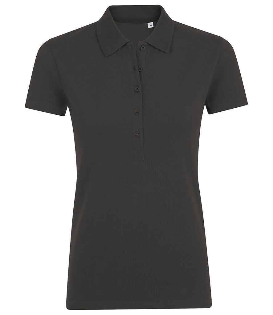 SOL'S Ladies Phoenix Piqué Polo Shirt in Charcoal Marl by SOL'S — Custom branded clothing by Print Press, featuring premium embroidery produced in our specialist print lab in the UK.