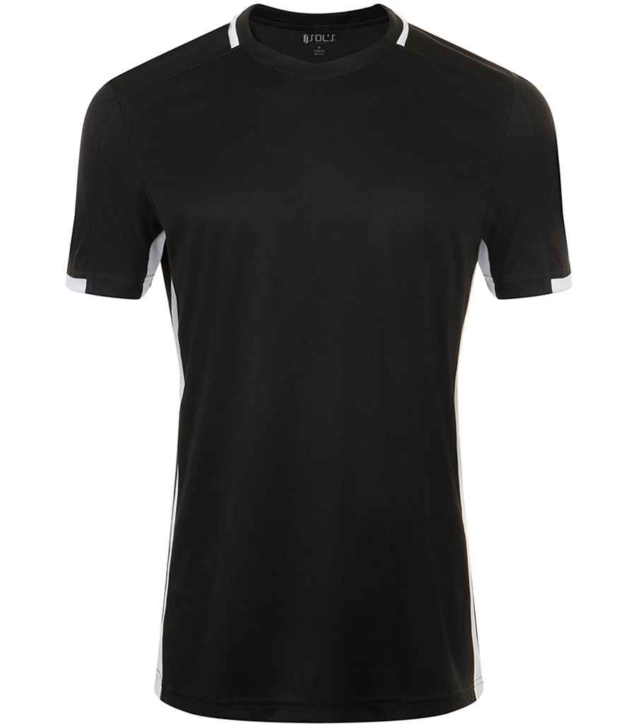 SOL'S Classico Contrast T-Shirt in Black White by SOL'S — Custom branded clothing by Print Press, featuring premium embroidery produced in our specialist print lab in the UK.