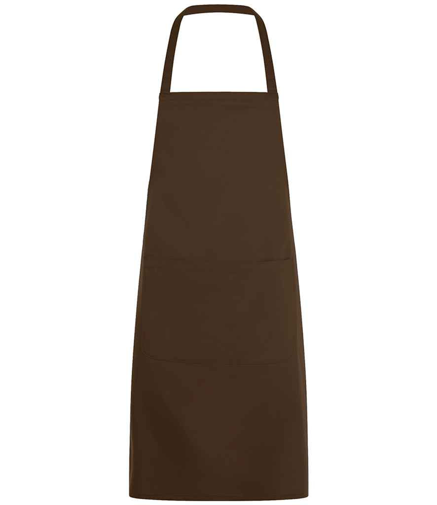 SOL'S Gramercy Bib Apron in ONE Chocolate by SOL'S — Custom branded clothing by Print Press, featuring premium embroidery produced in our specialist print lab in the UK.