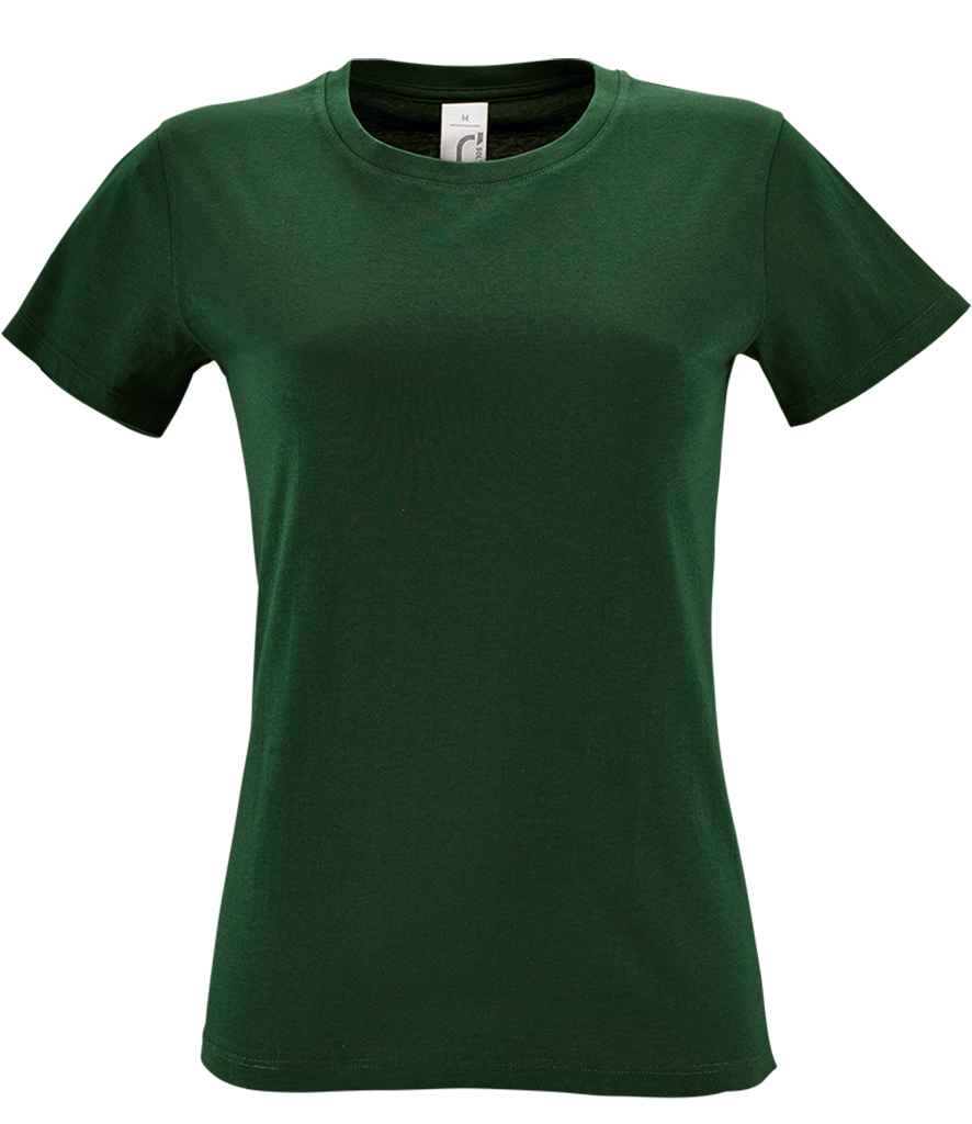 SOL'S Ladies Regent T-Shirt in Bottle Green by SOL'S — Custom branded clothing by Print Press, featuring premium embroidery produced in our specialist print lab in the UK.