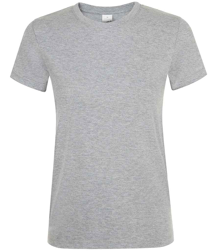 SOL'S Ladies Regent T-Shirt in Grey Marl by SOL'S — Custom branded clothing by Print Press, featuring premium embroidery produced in our specialist print lab in the UK.