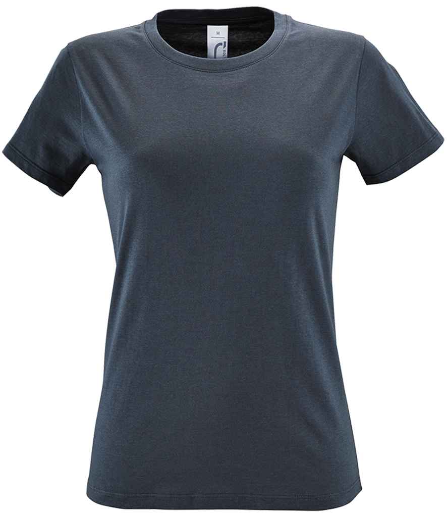SOL'S Ladies Regent T-Shirt in Mouse Grey by SOL'S — Custom branded clothing by Print Press, featuring premium embroidery produced in our specialist print lab in the UK.