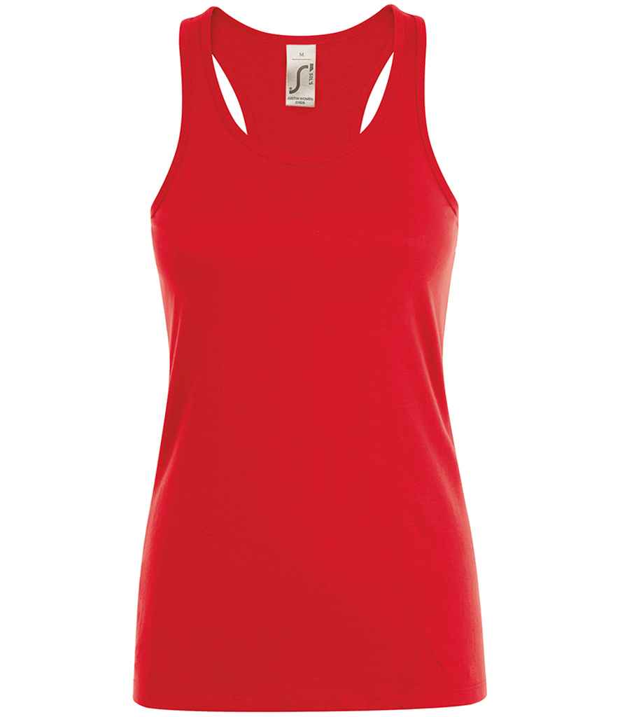 SOL'S Ladies Justin Vest in Red by SOL'S — Custom branded clothing by Print Press, featuring premium embroidery produced in our specialist print lab in the UK.