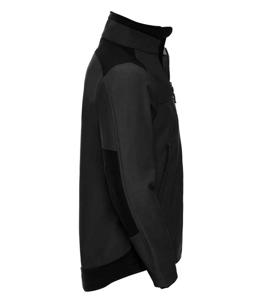 Russell Soft Shell Workwear Jacket in by Russell — Custom branded clothing by Print Press, featuring premium embroidery produced in our specialist print lab in the UK.