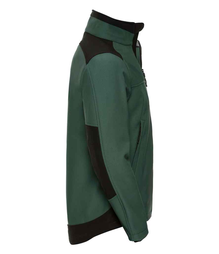 Russell Soft Shell Workwear Jacket in by Russell — Custom branded clothing by Print Press, featuring premium embroidery produced in our specialist print lab in the UK.