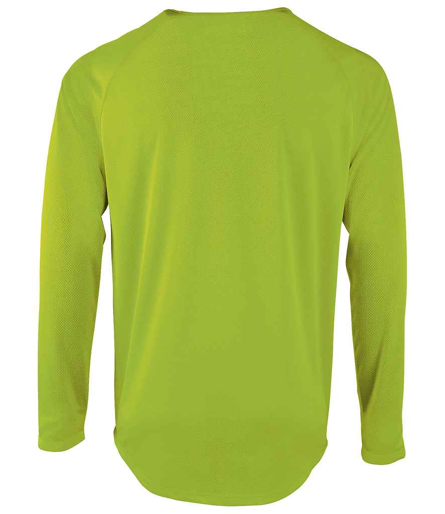 SOL'S Sporty Long Sleeve Performance T-Shirt in by SOL'S — Custom branded clothing by Print Press, featuring premium embroidery produced in our specialist print lab in the UK.