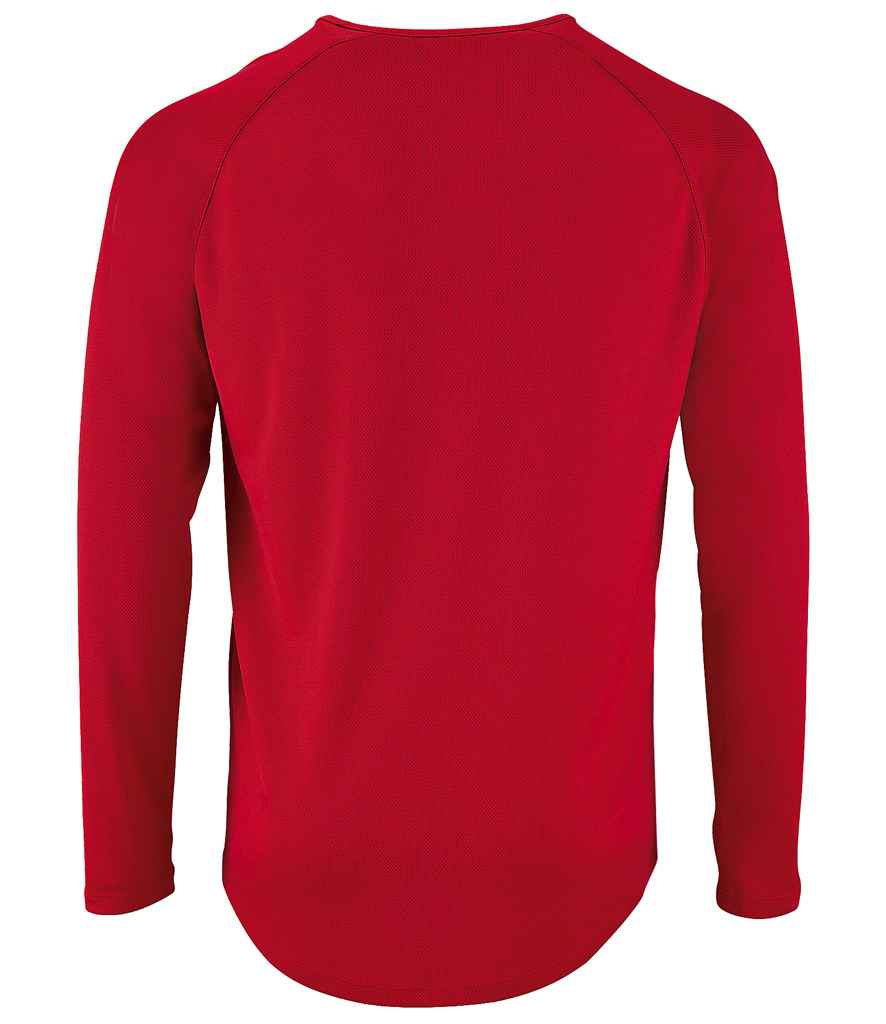 SOL'S Sporty Long Sleeve Performance T-Shirt in by SOL'S — Custom branded clothing by Print Press, featuring premium embroidery produced in our specialist print lab in the UK.