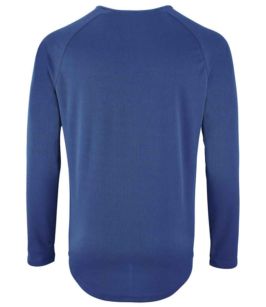 SOL'S Sporty Long Sleeve Performance T-Shirt in by SOL'S — Custom branded clothing by Print Press, featuring premium embroidery produced in our specialist print lab in the UK.