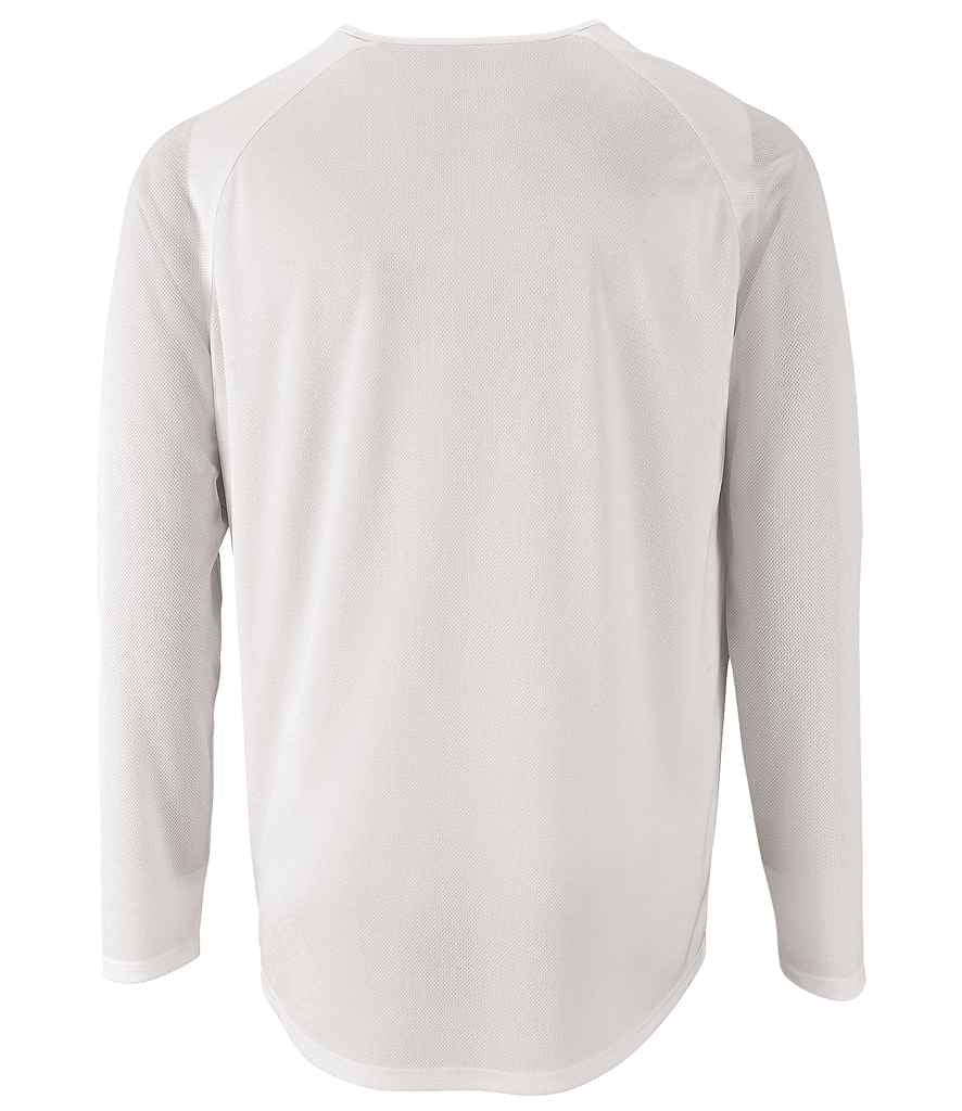 SOL'S Sporty Long Sleeve Performance T-Shirt in by SOL'S — Custom branded clothing by Print Press, featuring premium embroidery produced in our specialist print lab in the UK.