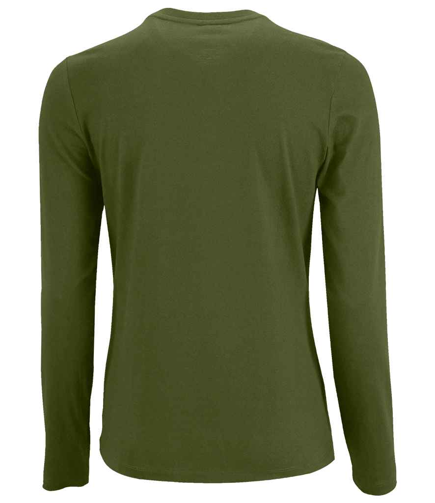 SOL'S Ladies Imperial Long Sleeve T-Shirt in by SOL'S — Custom branded clothing by Print Press, featuring premium embroidery produced in our specialist print lab in the UK.