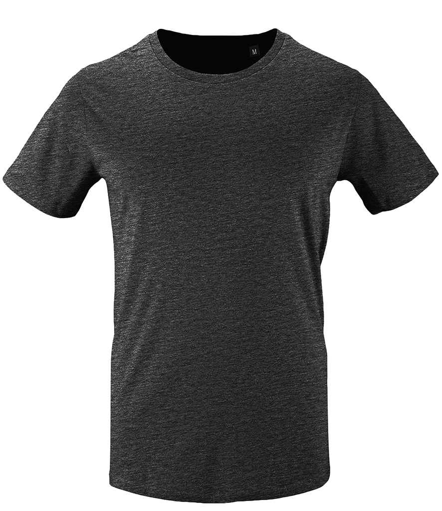 SOL'S Milo Organic T-Shirt in Charcoal Marl by SOL'S — Custom branded clothing by Print Press, featuring premium embroidery produced in our specialist print lab in the UK.