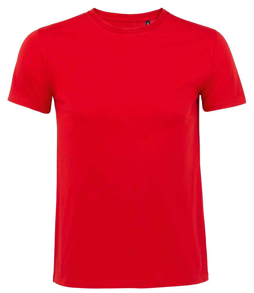 SOL'S Milo Organic T-Shirt in Red by SOL'S — Custom branded clothing by Print Press, featuring premium embroidery produced in our specialist print lab in the UK.