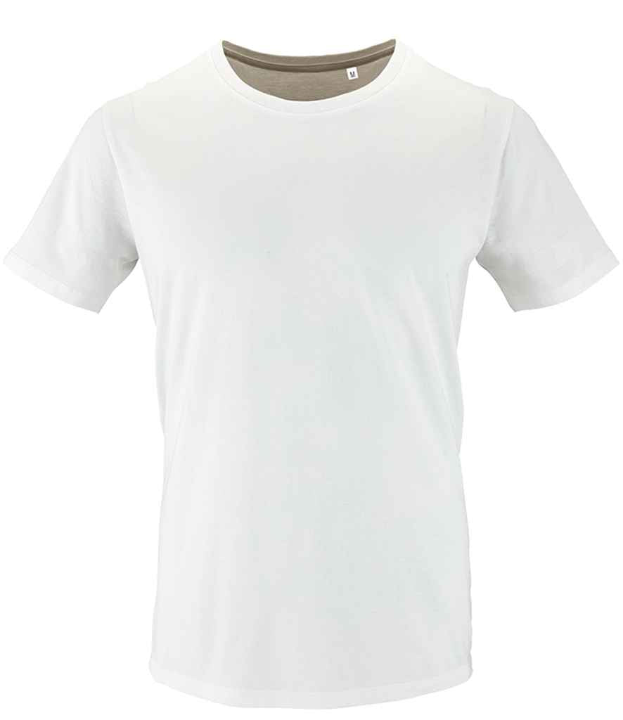 SOL'S Milo Organic T-Shirt in White by SOL'S — Custom branded clothing by Print Press, featuring premium embroidery produced in our specialist print lab in the UK.