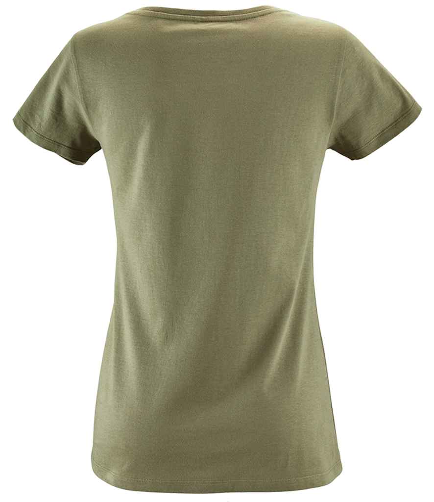 SOL'S Ladies Milo Organic T-Shirt in by SOL'S — Custom branded clothing by Print Press, featuring premium embroidery produced in our specialist print lab in the UK.