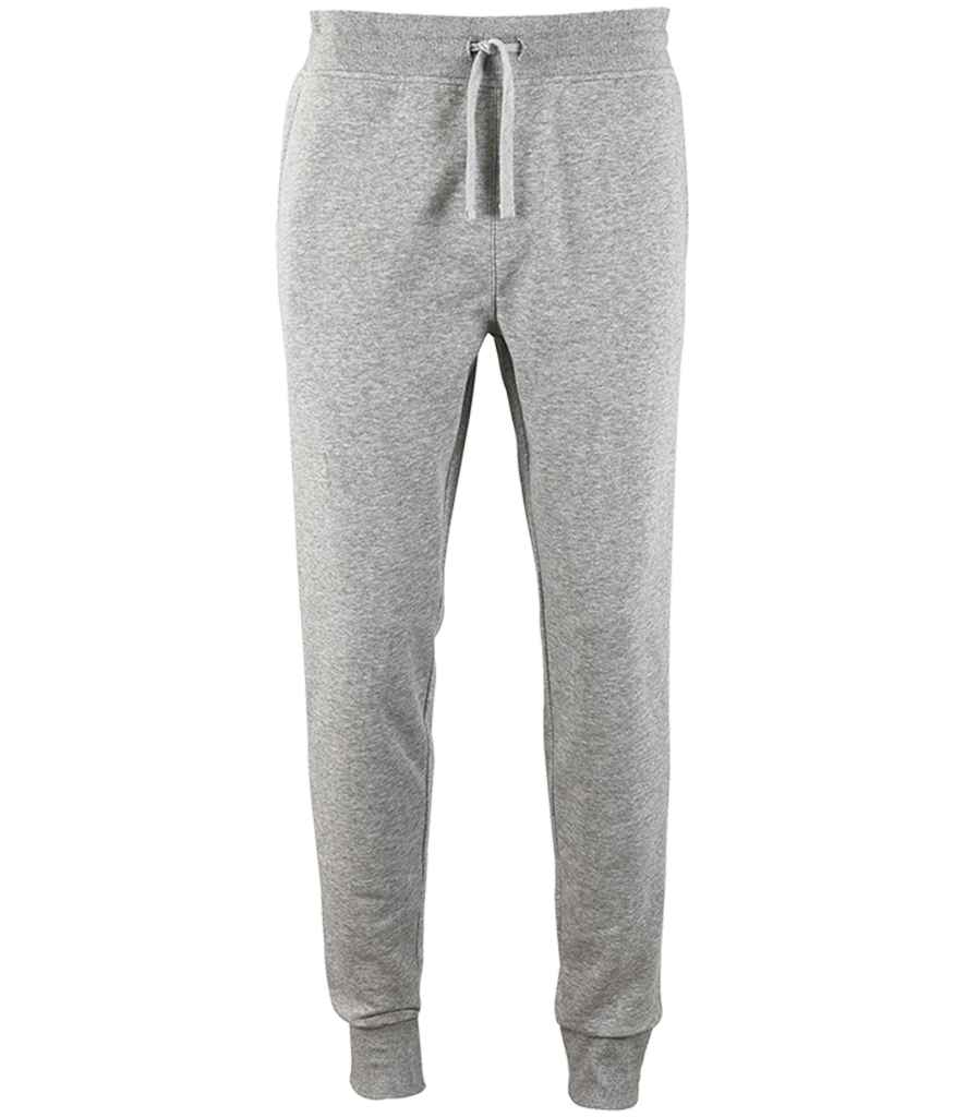 SOL'S Jake Slim Fit Jog Pants in Grey Marl by SOL'S — Custom branded clothing by Print Press, featuring premium embroidery produced in our specialist print lab in the UK.