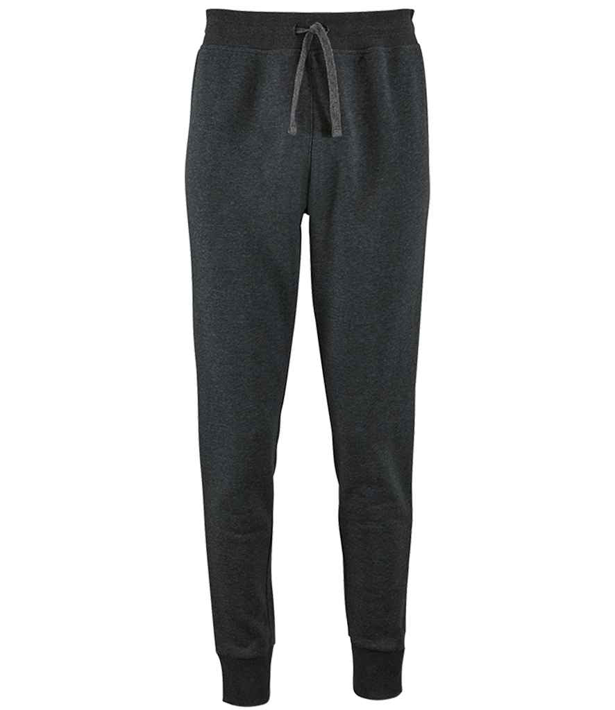 SOL'S Ladies Jake Slim Fit Jog Pants in Charcoal Marl by SOL'S — Custom branded clothing by Print Press, featuring premium embroidery produced in our specialist print lab in the UK.