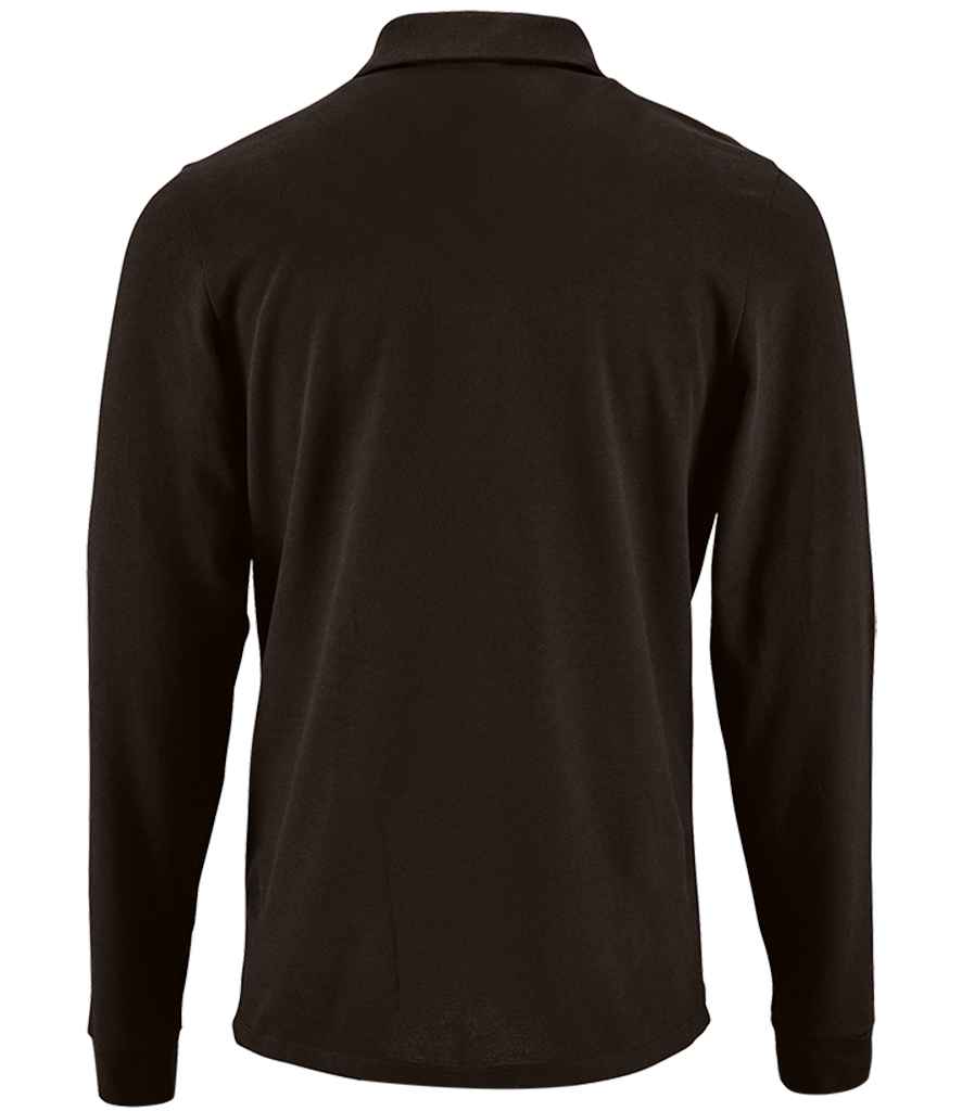 SOL'S Perfect Long Sleeve Piqué Polo Shirt in by SOL'S — Custom branded clothing by Print Press, featuring premium embroidery produced in our specialist print lab in the UK.