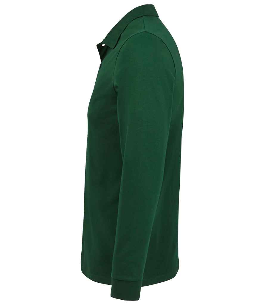 SOL'S Perfect Long Sleeve Piqué Polo Shirt in by SOL'S — Custom branded clothing by Print Press, featuring premium embroidery produced in our specialist print lab in the UK.