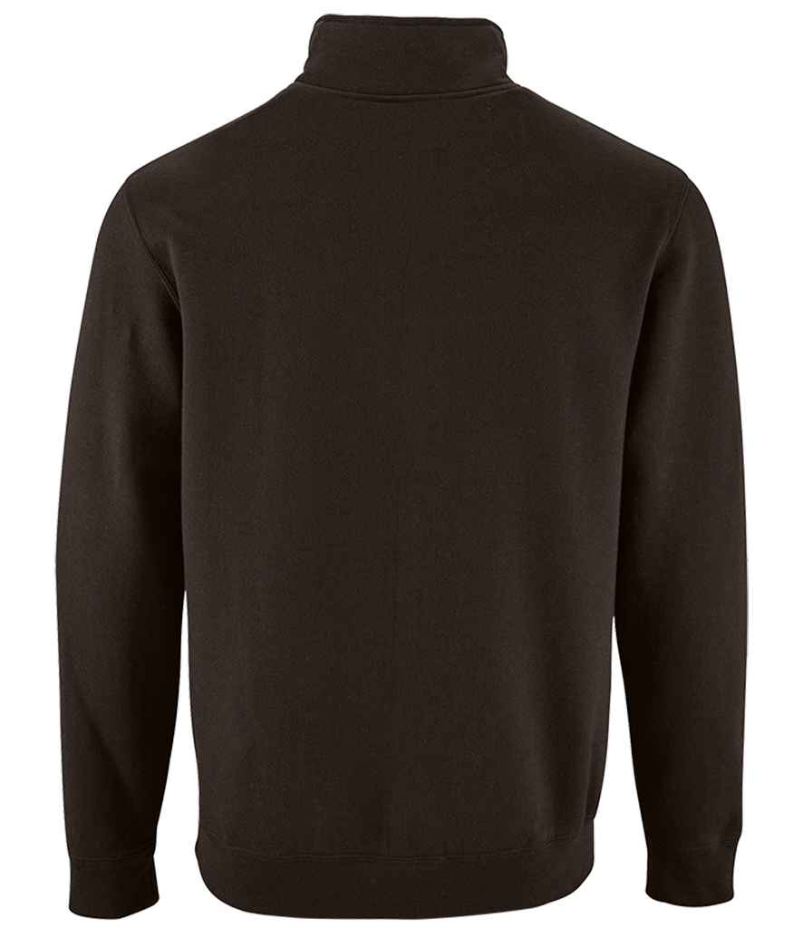 SOL'S Stan Contrast Zip Neck Sweatshirt in by SOL'S — Custom branded clothing by Print Press, featuring premium embroidery produced in our specialist print lab in the UK.